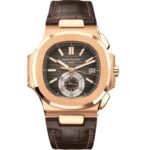 Patek Philippe Nautilus 5980R-001 Rose Gold Brown Dial