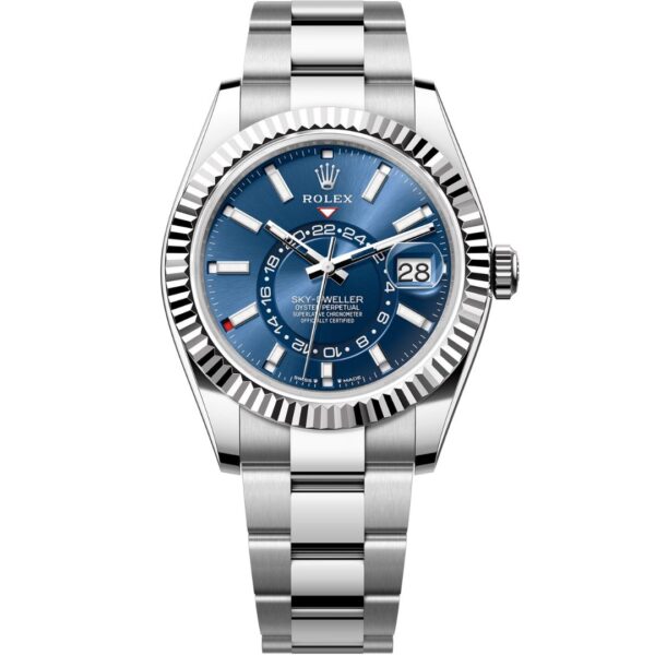 rolex-sky-dweller-336934-0005_1 - The Watch Luxury Rolex Sky-Dweller 336934 Stainless Steel Blue Dial Oyster